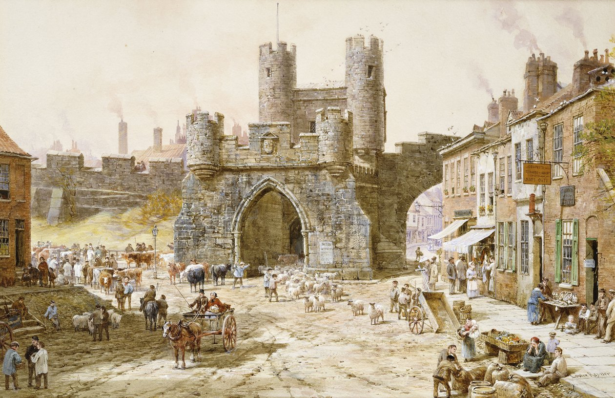 Walgate Bar, York, by Louise Ingram Rayner