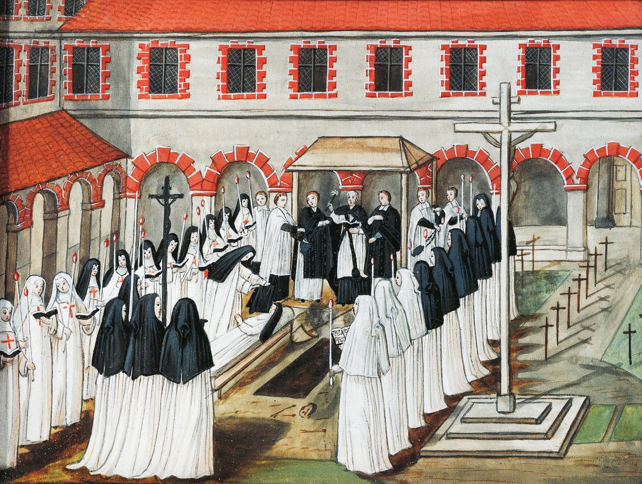 Port-Royal des Champs Manastırı, Bir rahibenin cenazesi by Louise Magdeleine Hortemels
