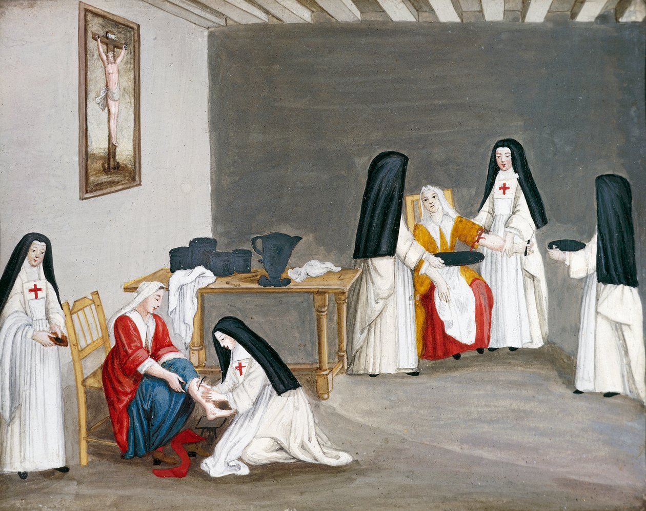 Port-Royal des Champs Abbey, hasta bakıcı kız kardeşler, Louise-Magdeleine Hortemels (1688-1767), Fransa by Louise Magdeleine Hortemels