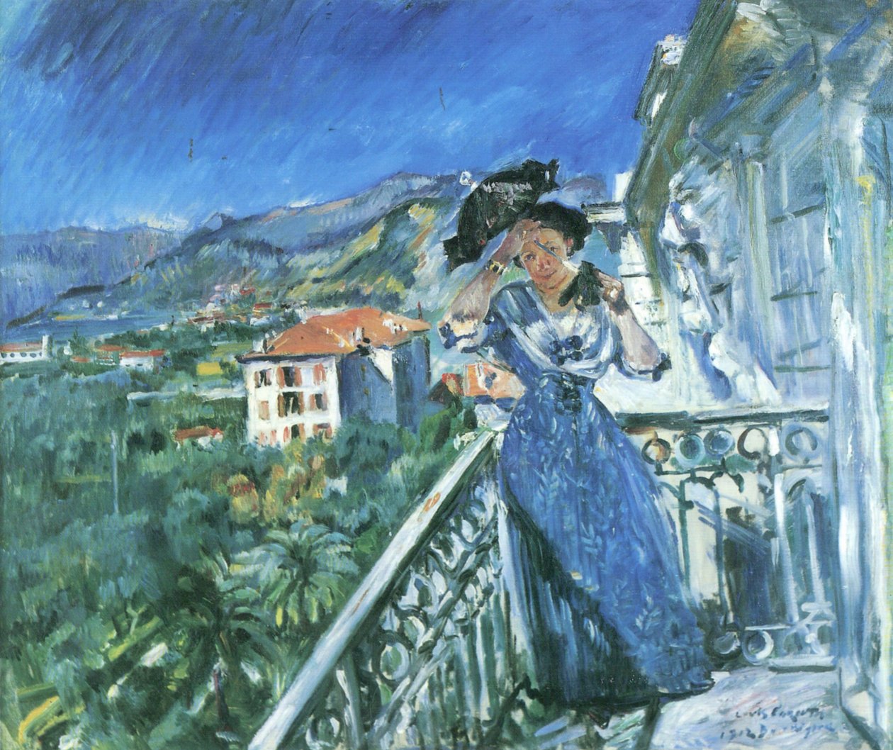 Umukobwa Uhagaze iruhande rwa Gatenturki by Lovis Corinth