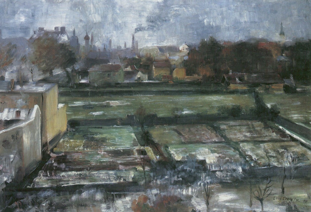 Stüdyodan görünüm by Lovis Corinth