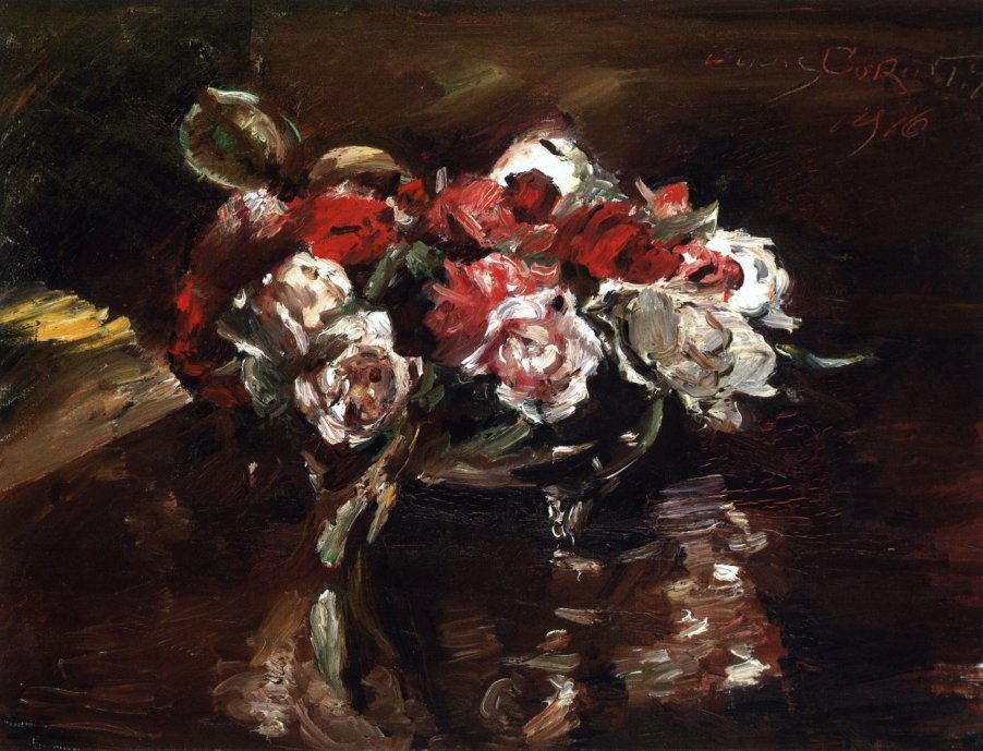 Blumenstillleben English: Çiçekli Natürmort by Lovis Corinth