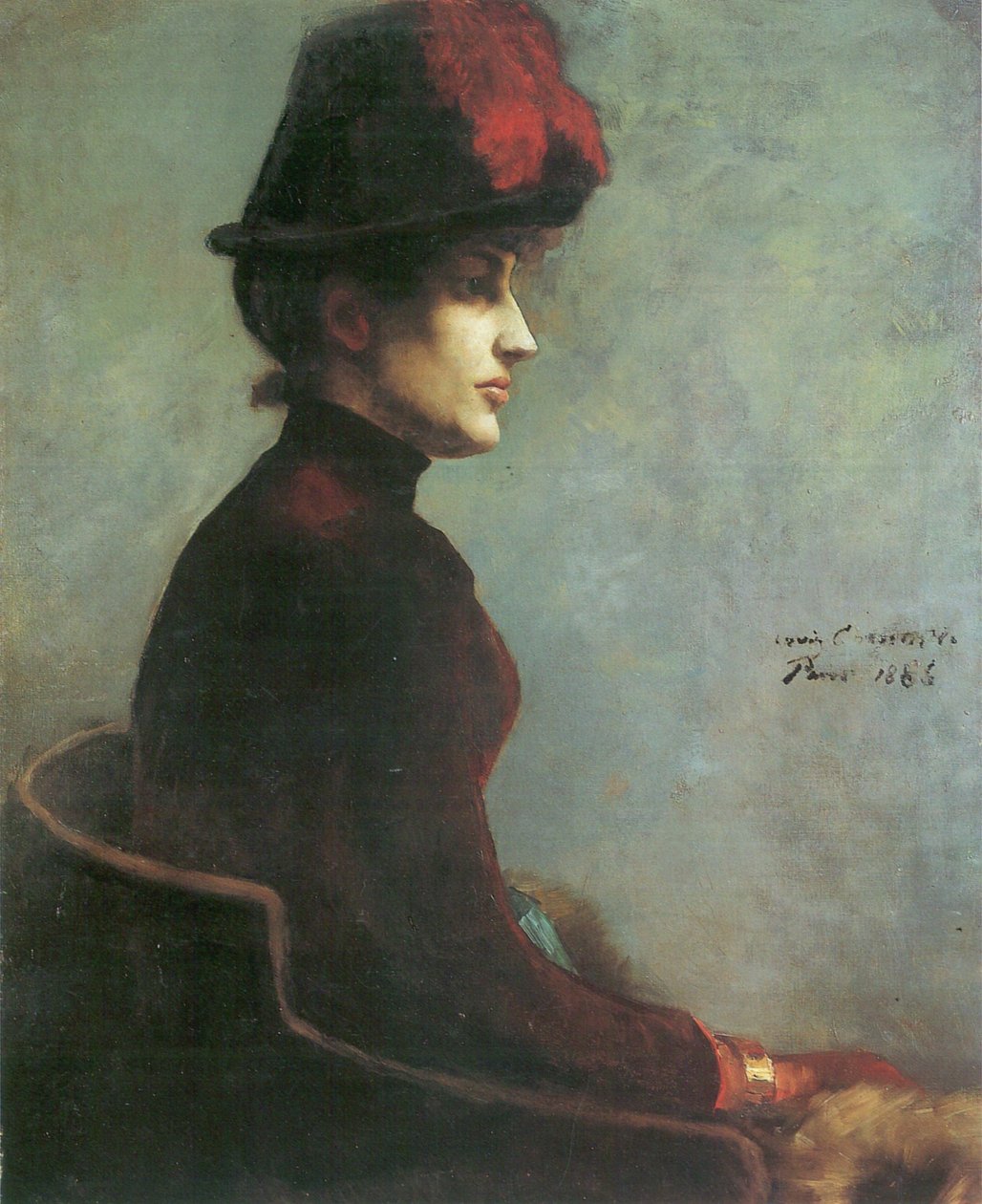  Damenbildnis, Parisn by Lovis Corinth