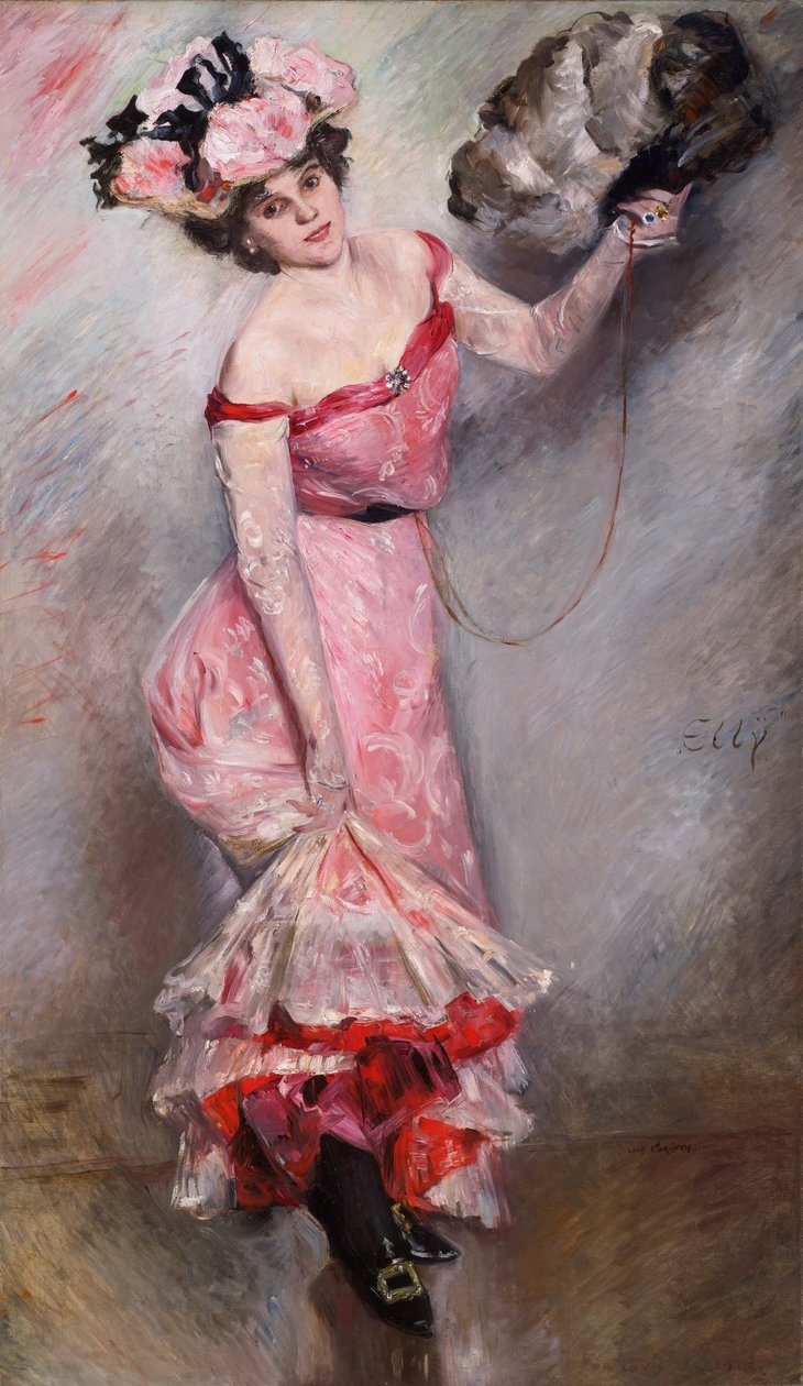 Tuval üzerine Ellynoil192.1 x 112,1 cmnimzalı b.r.: Lovis Corinth iki kez yazılmış c.r.: EllynnDeutsch: Portrat Ellyn by Lovis Corinth