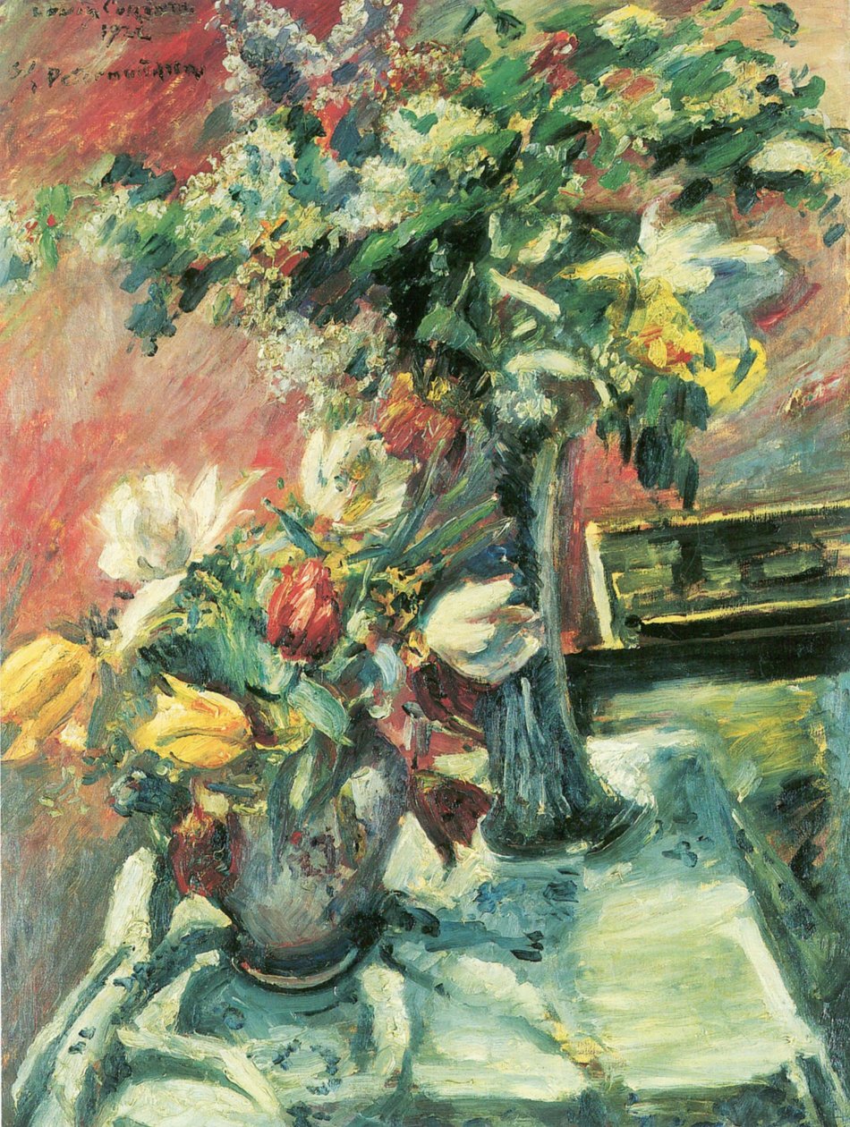 Leylaklar ve Laleler by Lovis Corinth