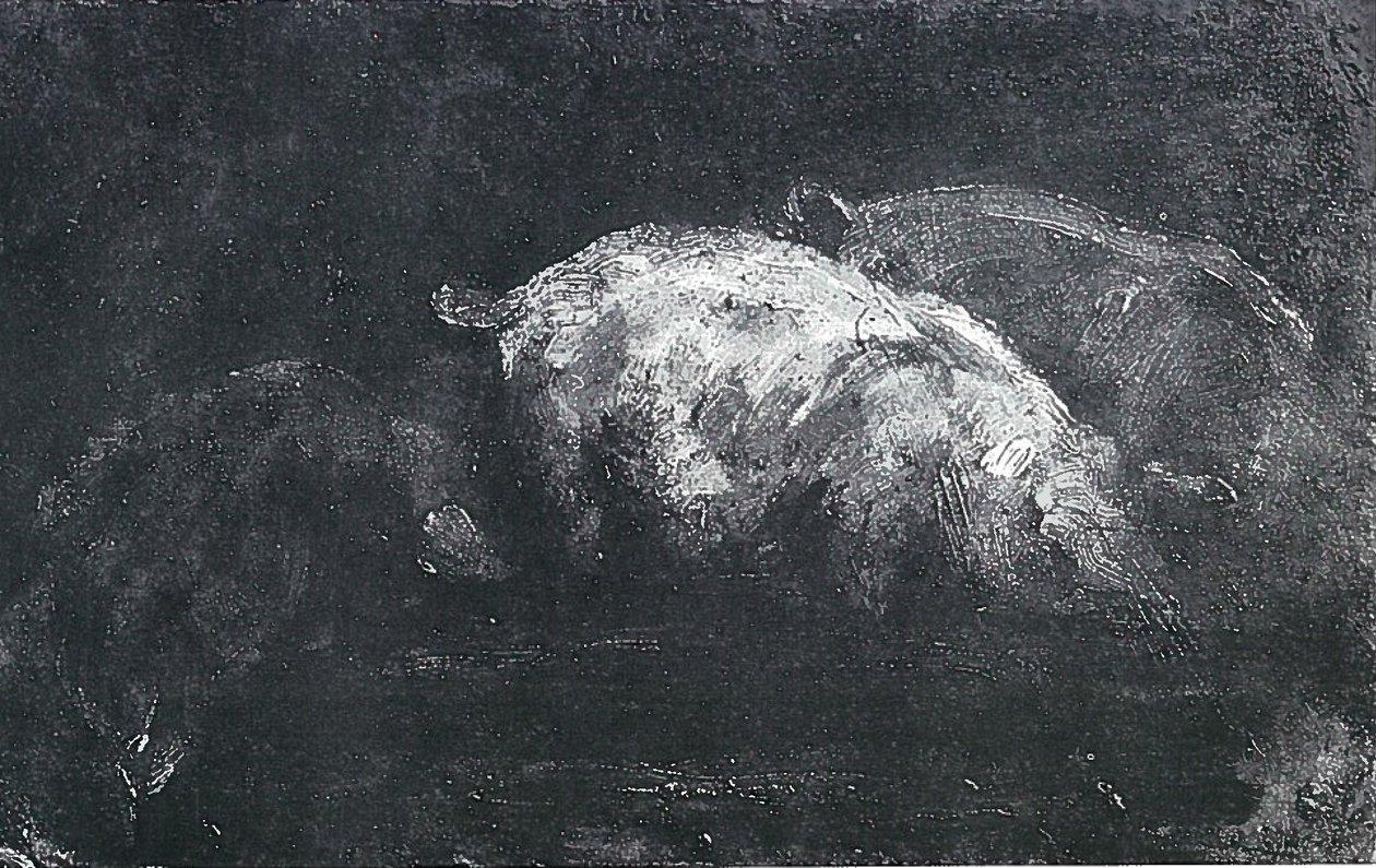 Domuz yemek by Lovis Corinth