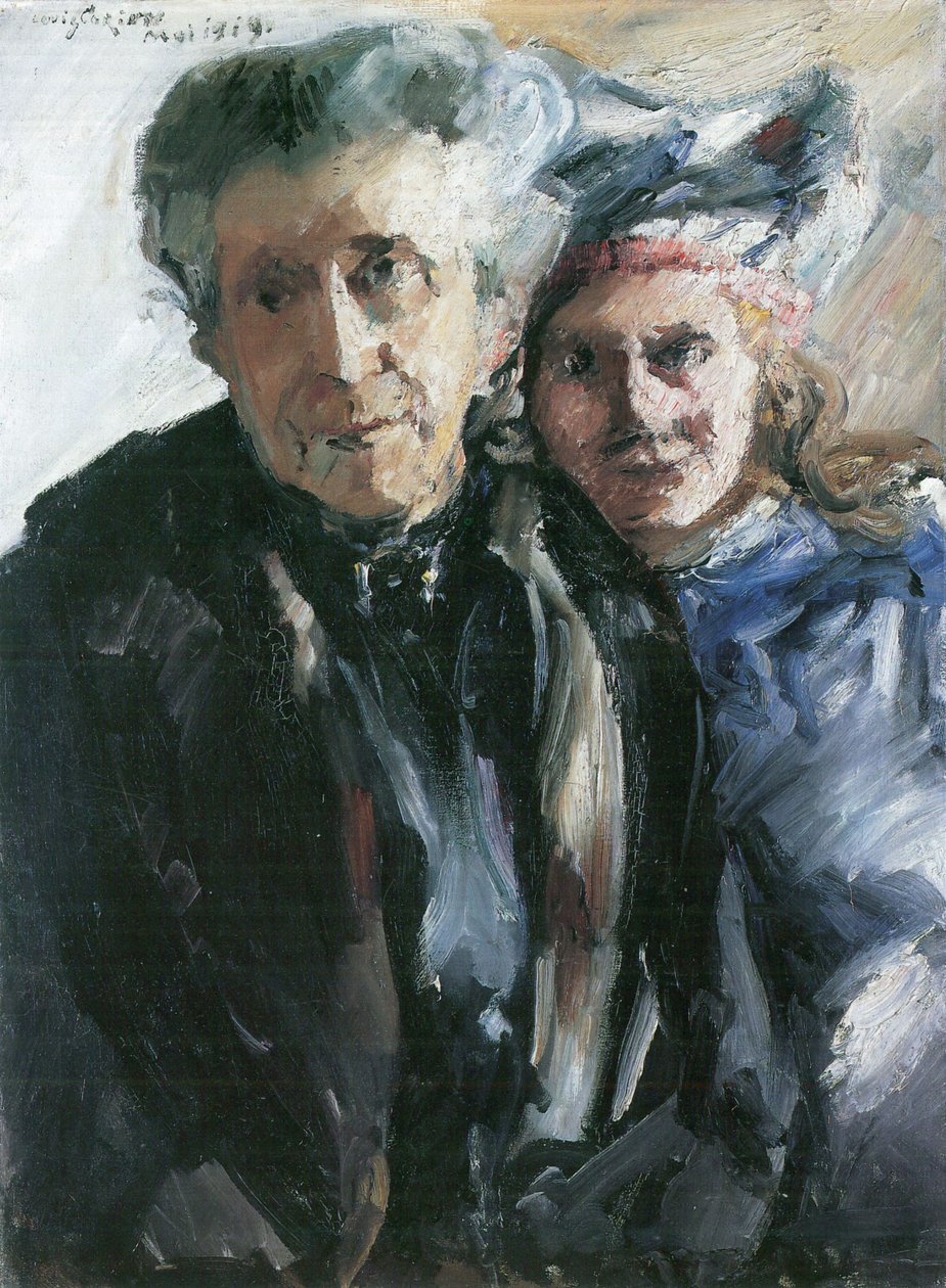 Büyükanne ve torunu by Lovis Corinth