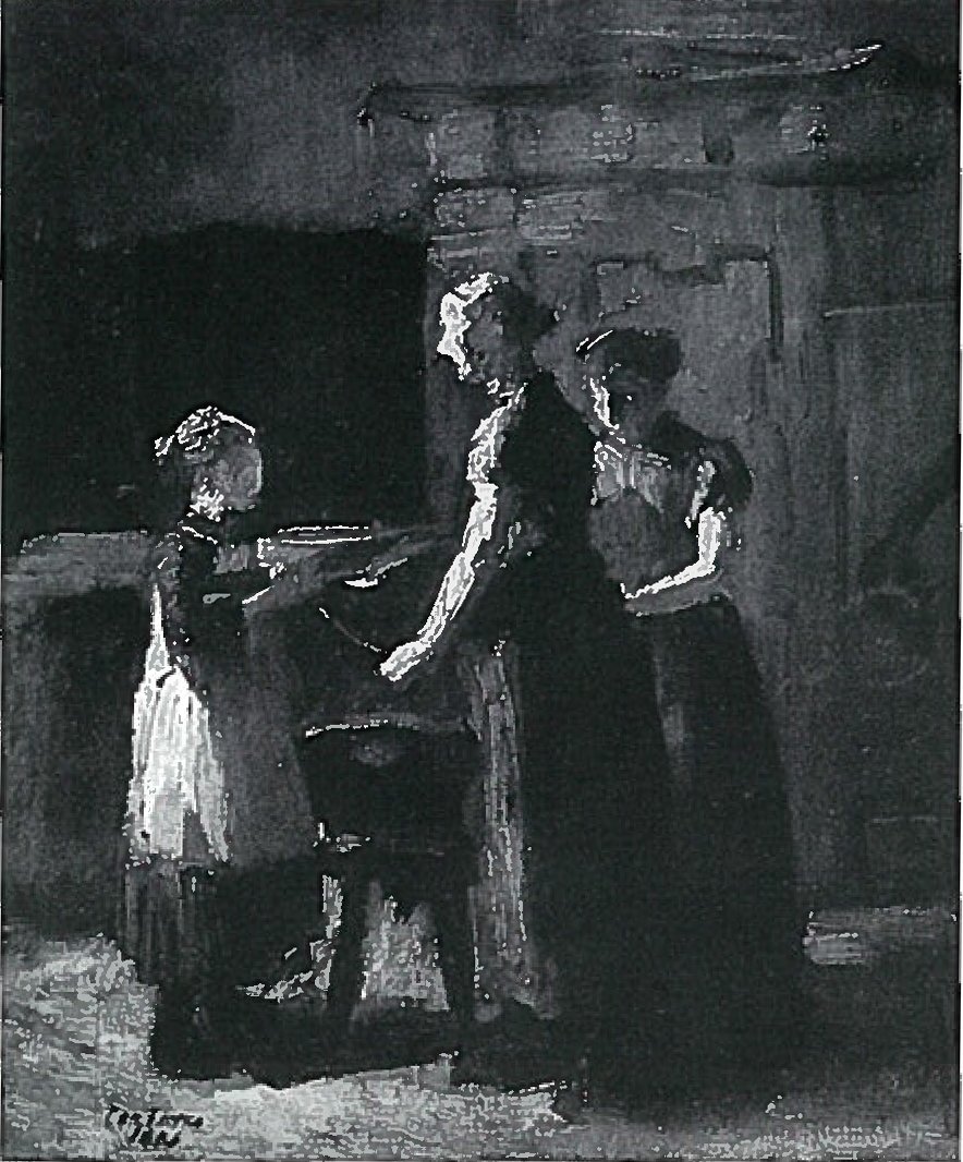 Balıkçı evinde çalışmalar by Lovis Corinth