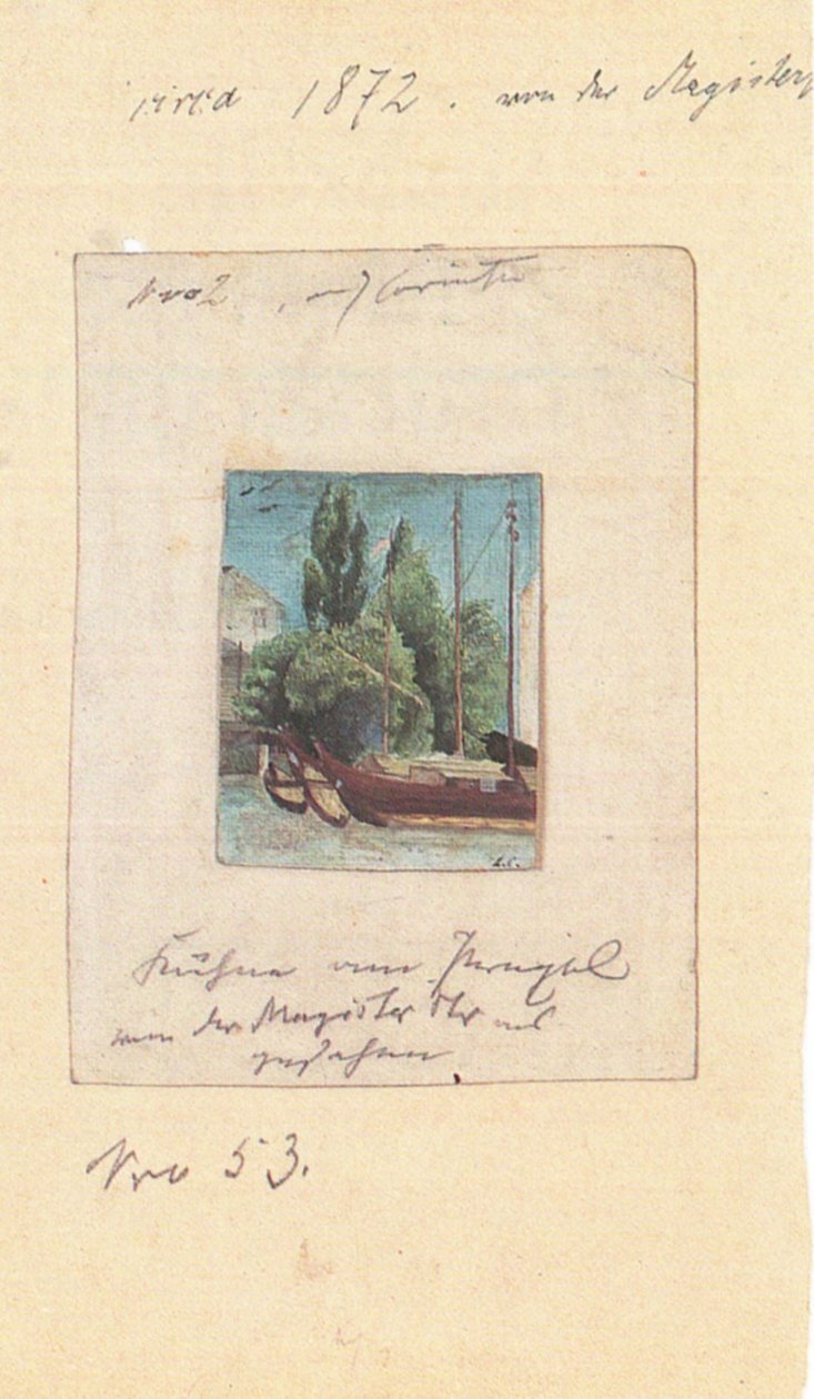 Kahne am Pregeln by Lovis Corinth