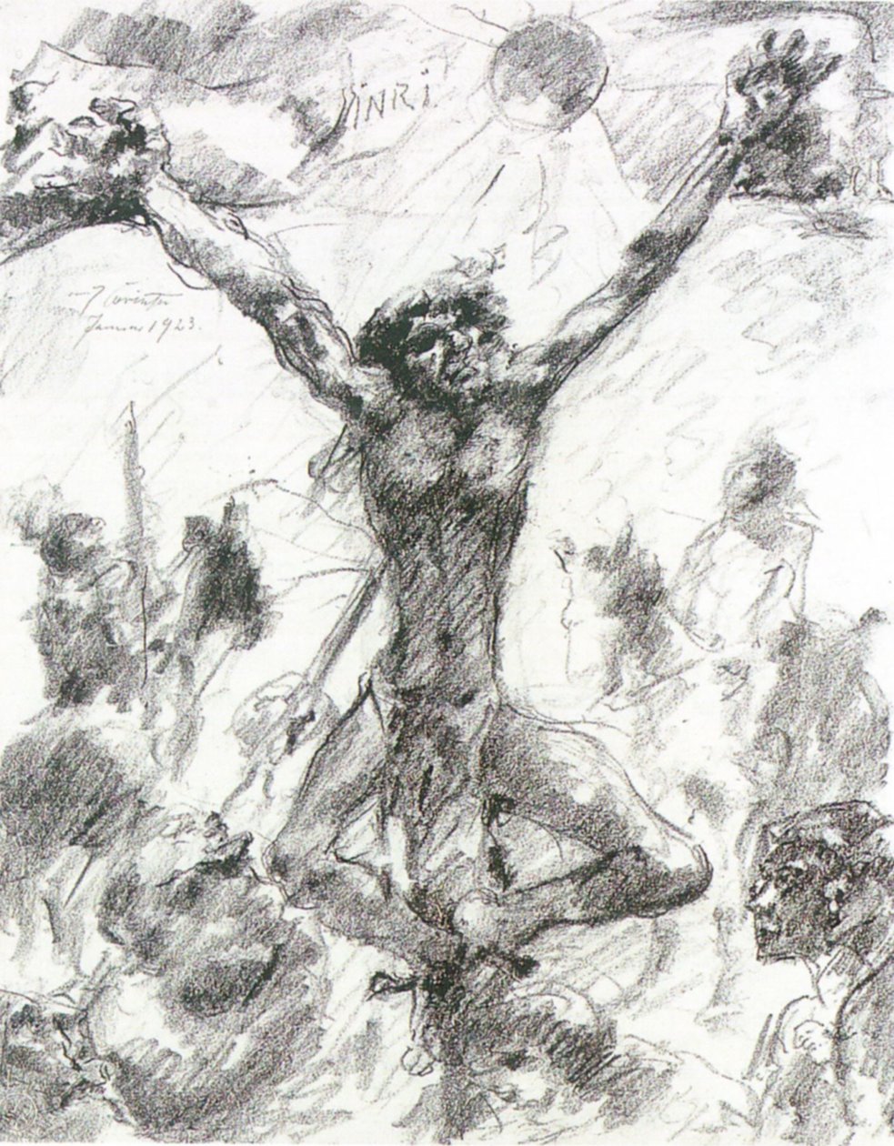 çarmıha germe by Lovis Corinth