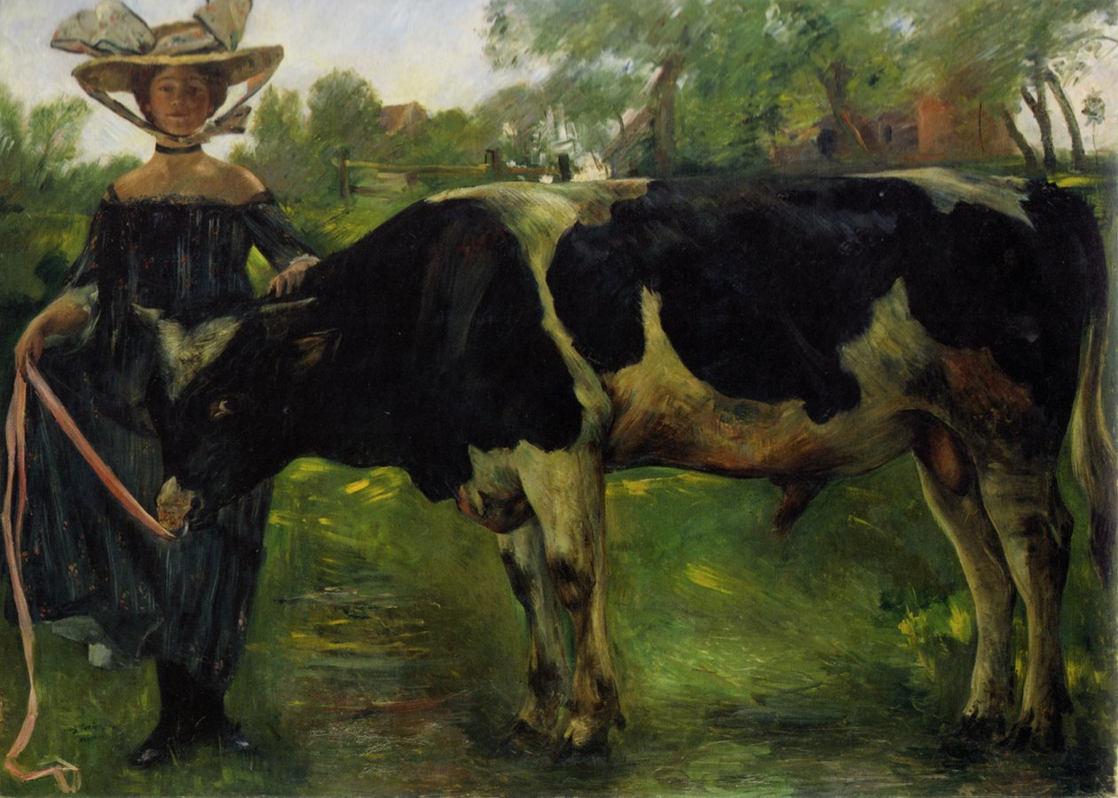  Madchen mit Stiern by Lovis Corinth