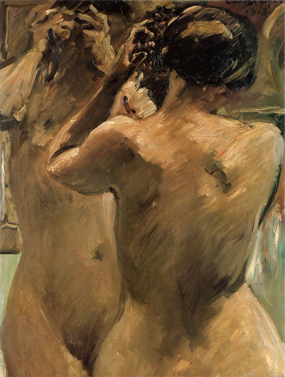 aynanın önünde kız by Lovis Corinth