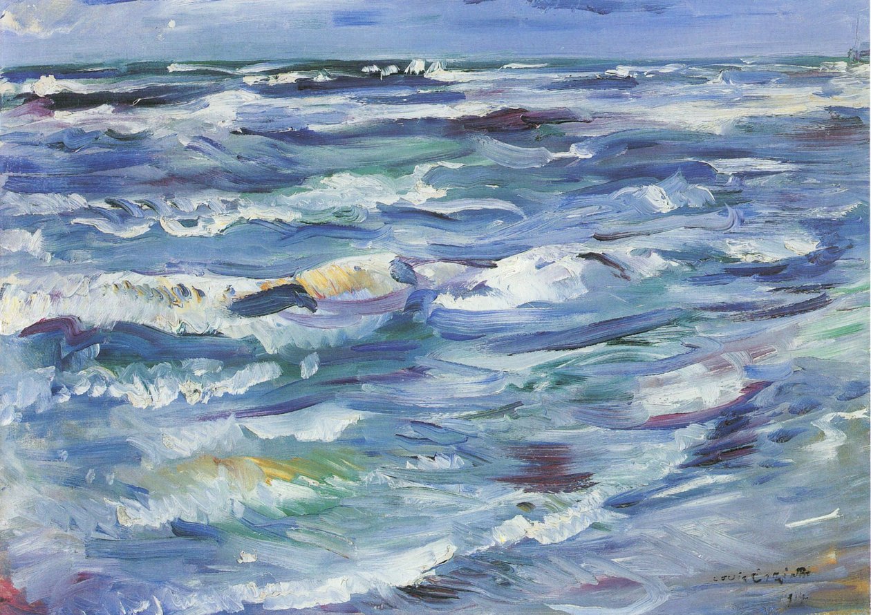  Meer bei La Spezian by Lovis Corinth
