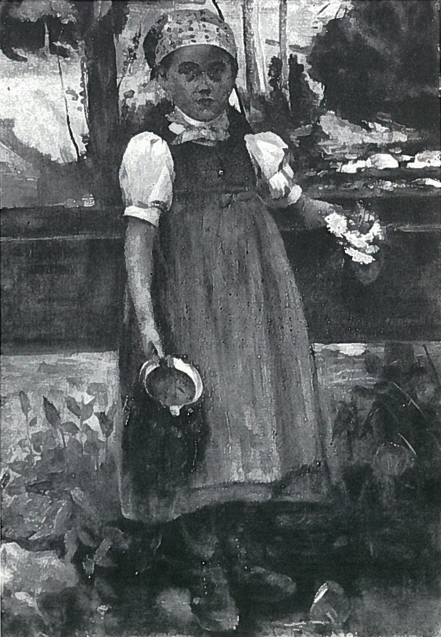Kara Orman kızı Marien by Lovis Corinth