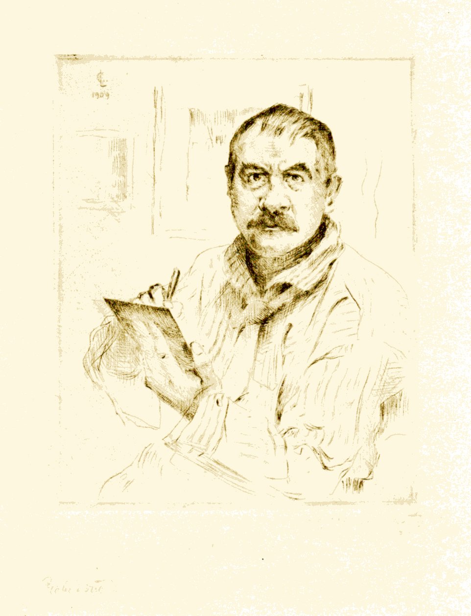 Otoportre, silme by Lovis Corinth