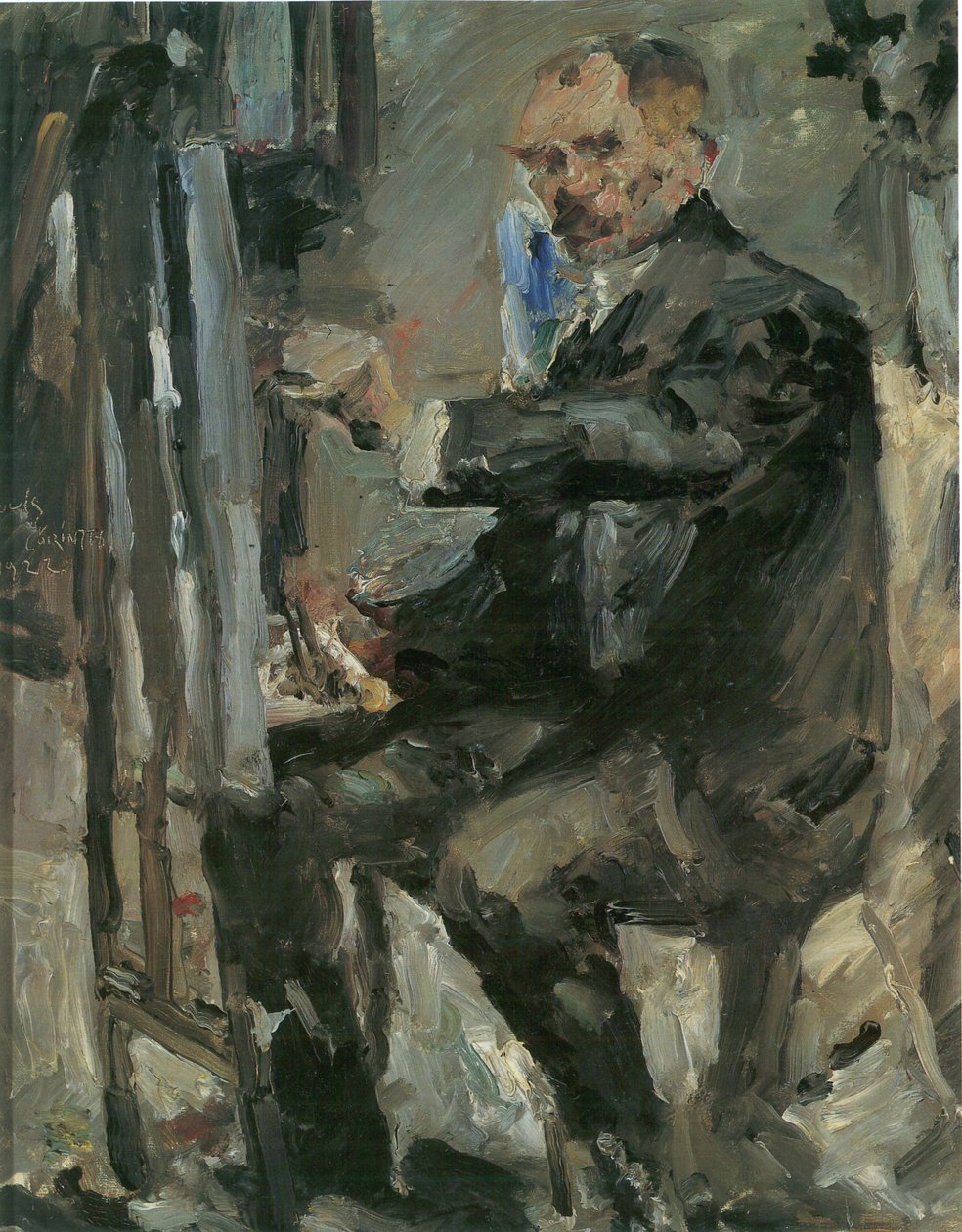 Şövale önünde kendi portresi by Lovis Corinth