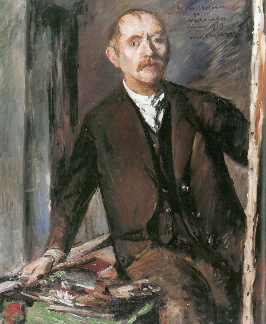 Rölenin önünde kendi portreniz by Lovis Corinth