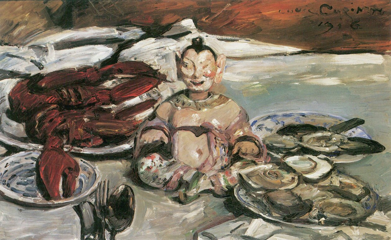 Pagodalar ile natürmort by Lovis Corinth