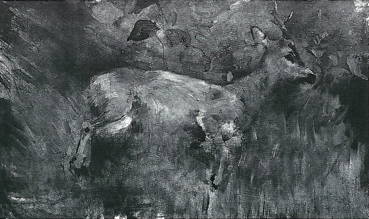 ölü karaca by Lovis Corinth