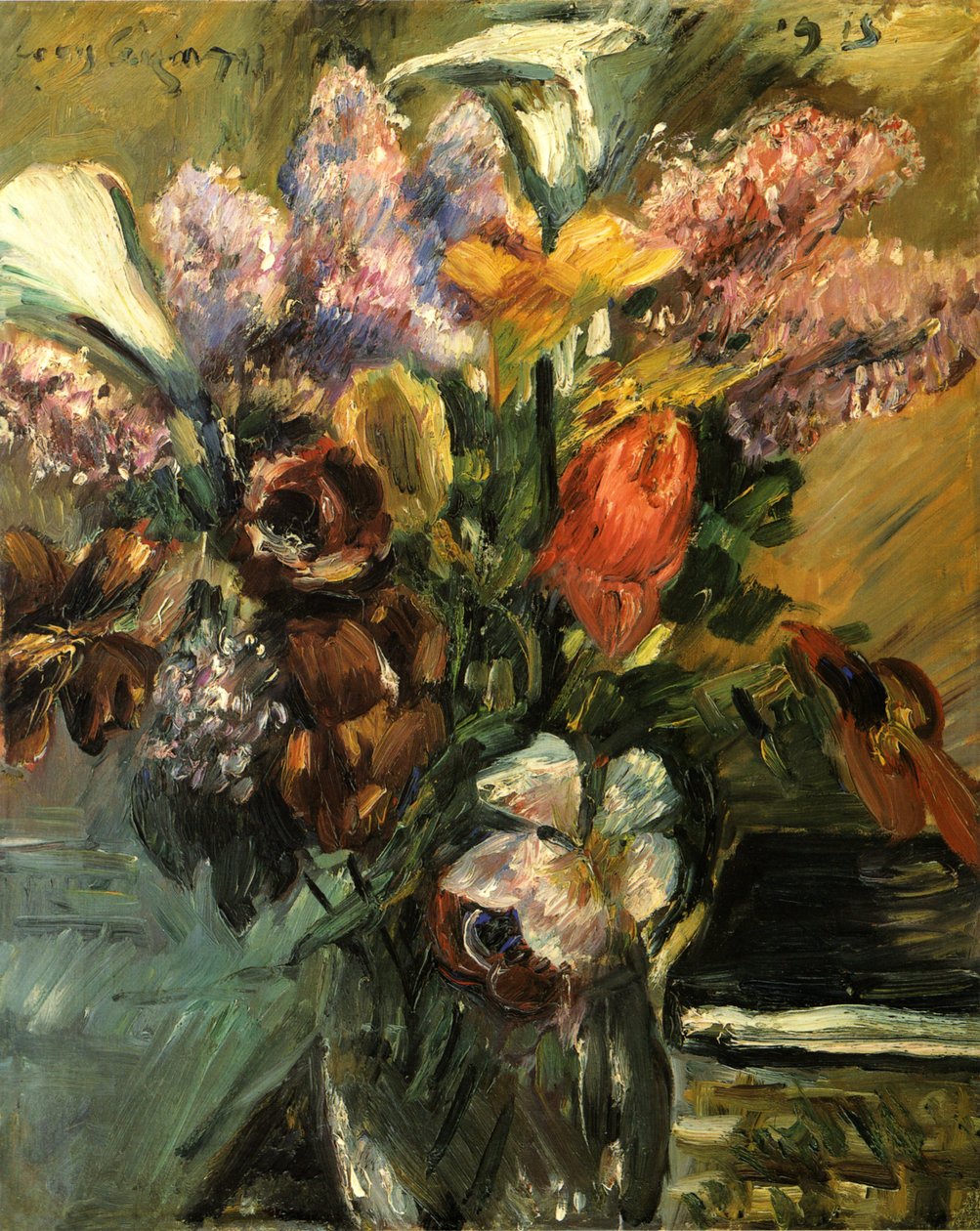 Laleler, leylaklar ve kallan by Lovis Corinth