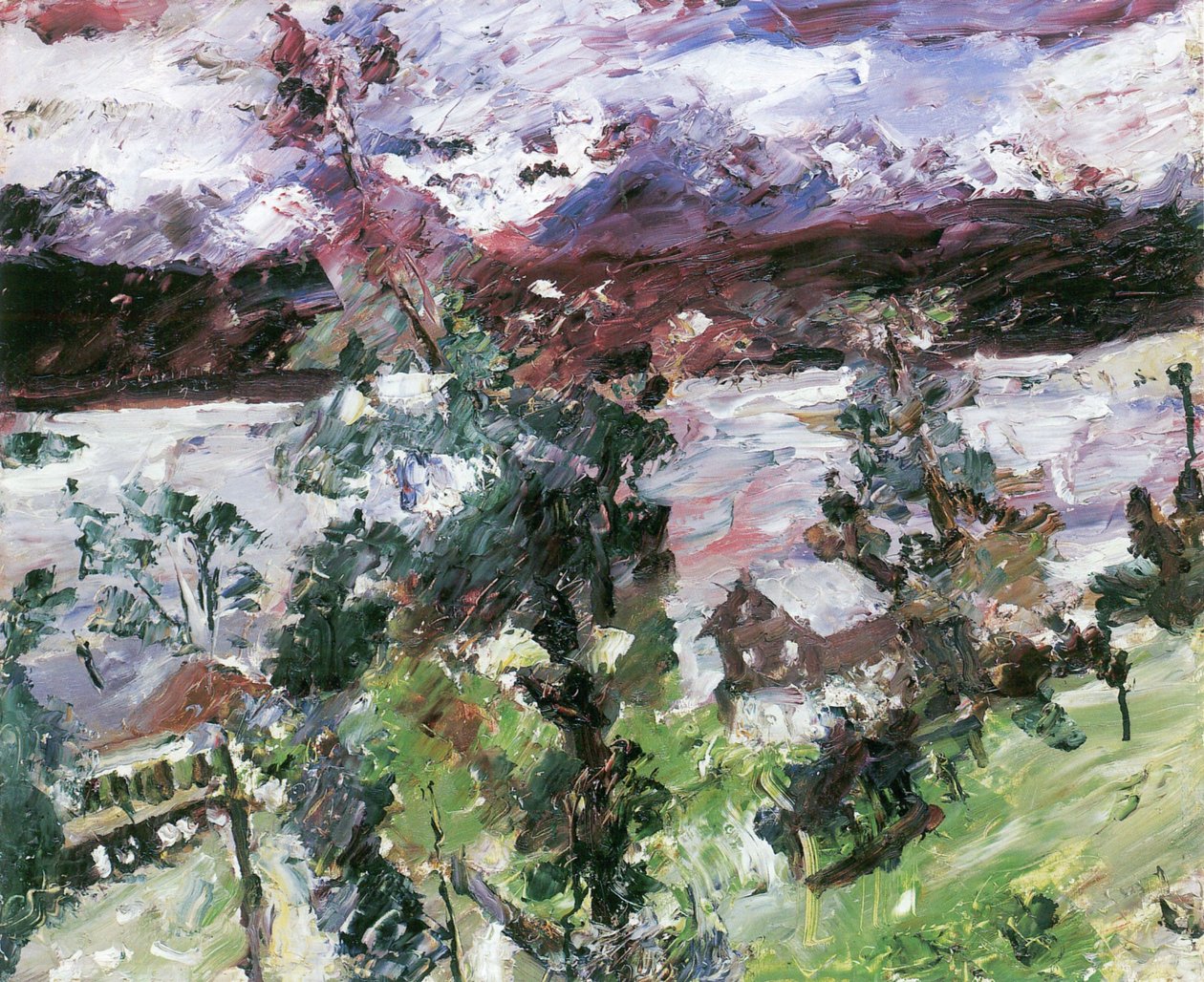 Walchensee, Neuschneen by Lovis Corinth