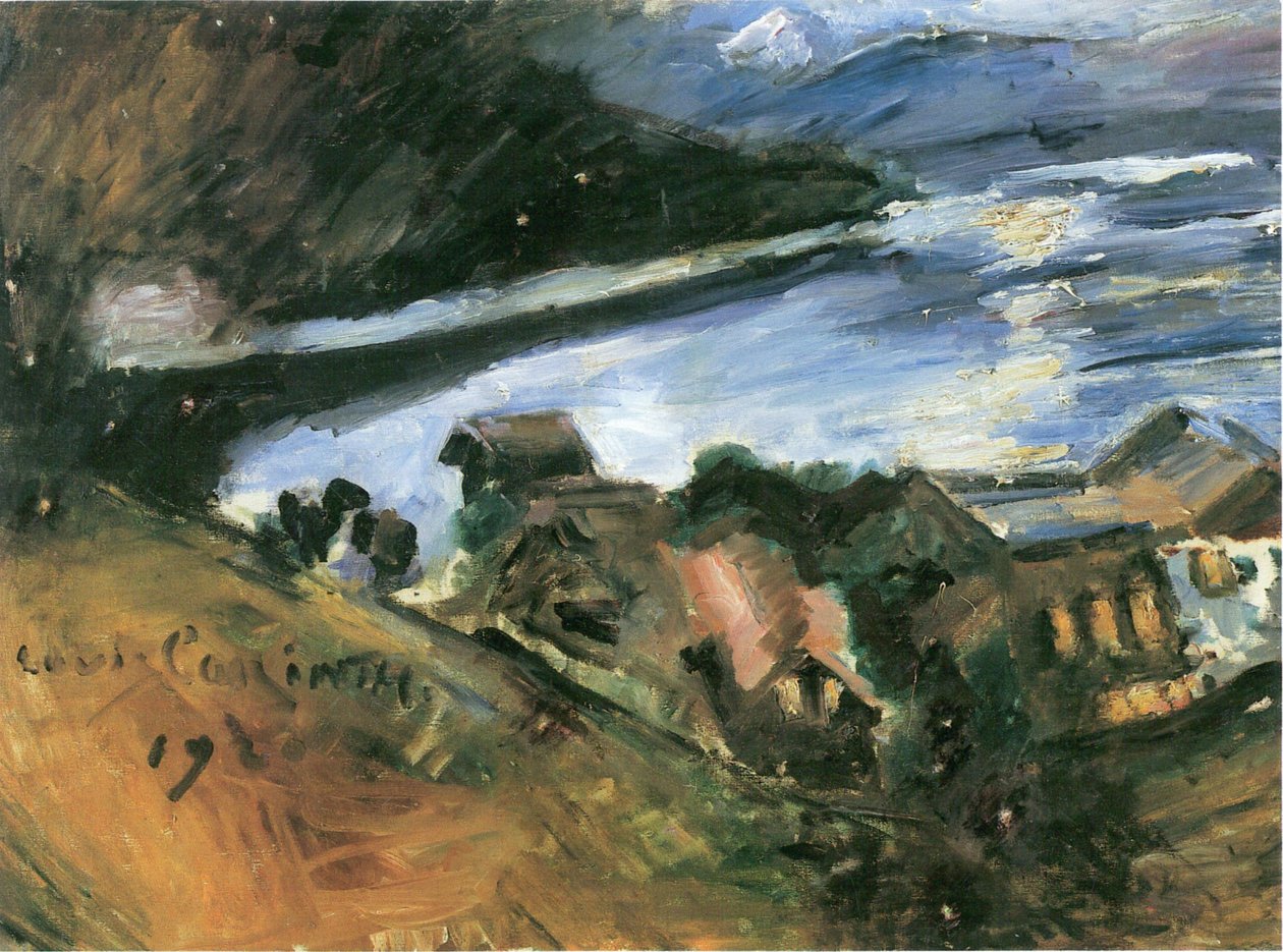 Ay ışığında Walchensee by Lovis Corinth