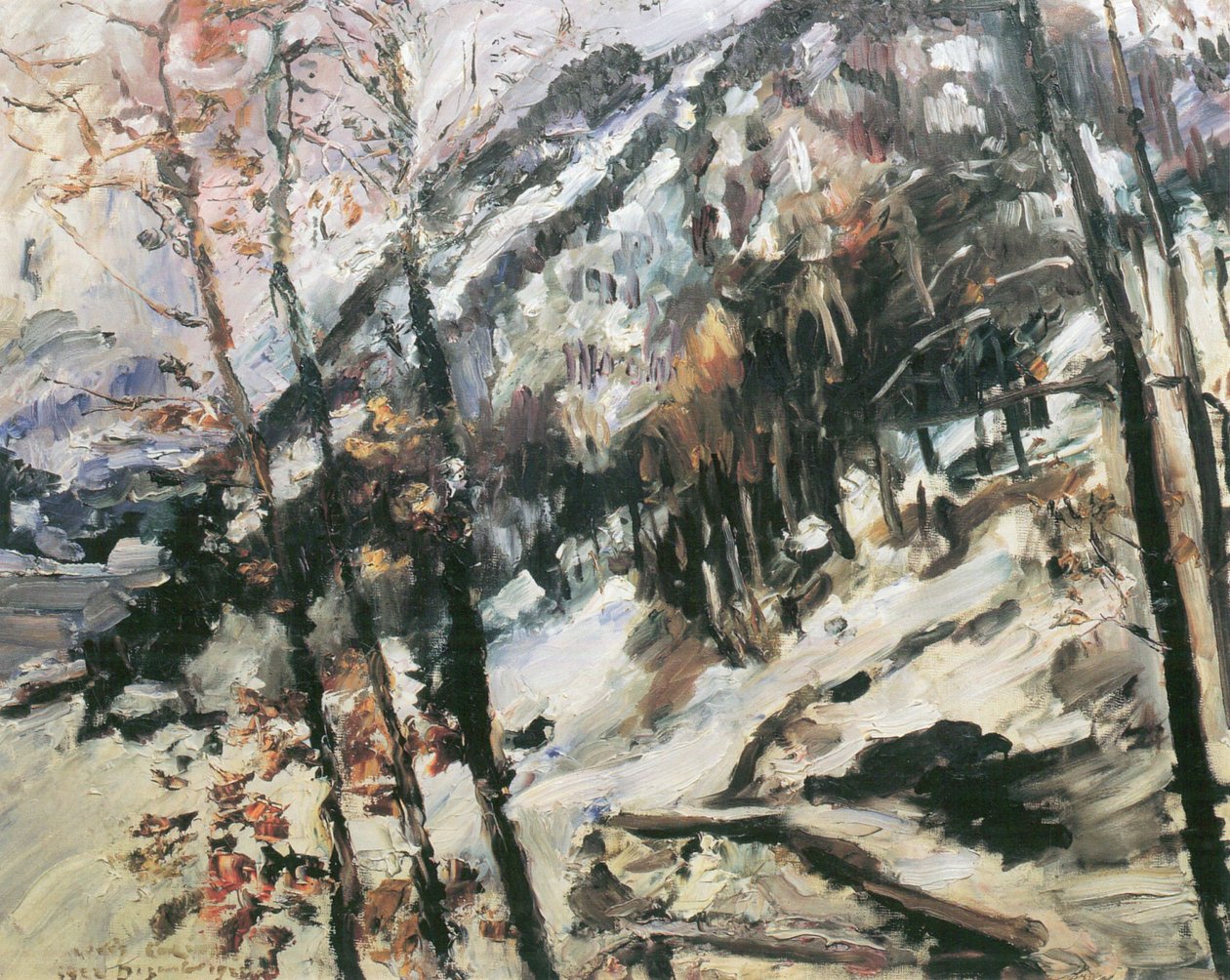 Walchensee karda Herzogstand ile by Lovis Corinth
