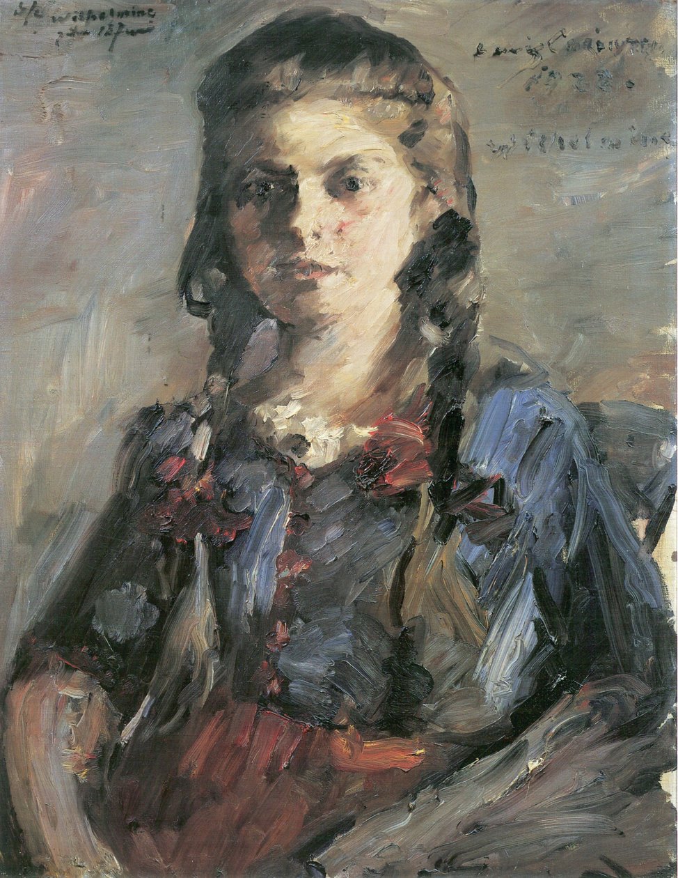 örgüler ile Wilhelmin by Lovis Corinth