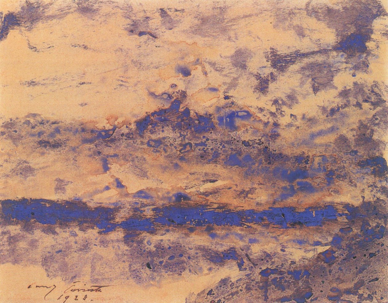 Bulutlar uberm Gölü by Lovis Corinth