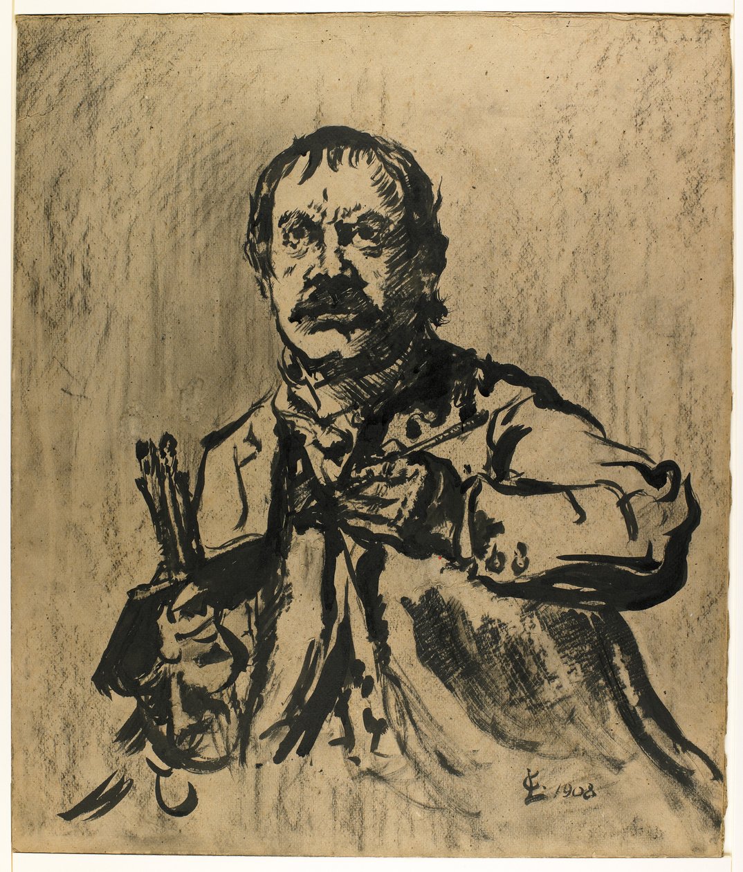 Otoportre, 1908 by Lovis Corinth