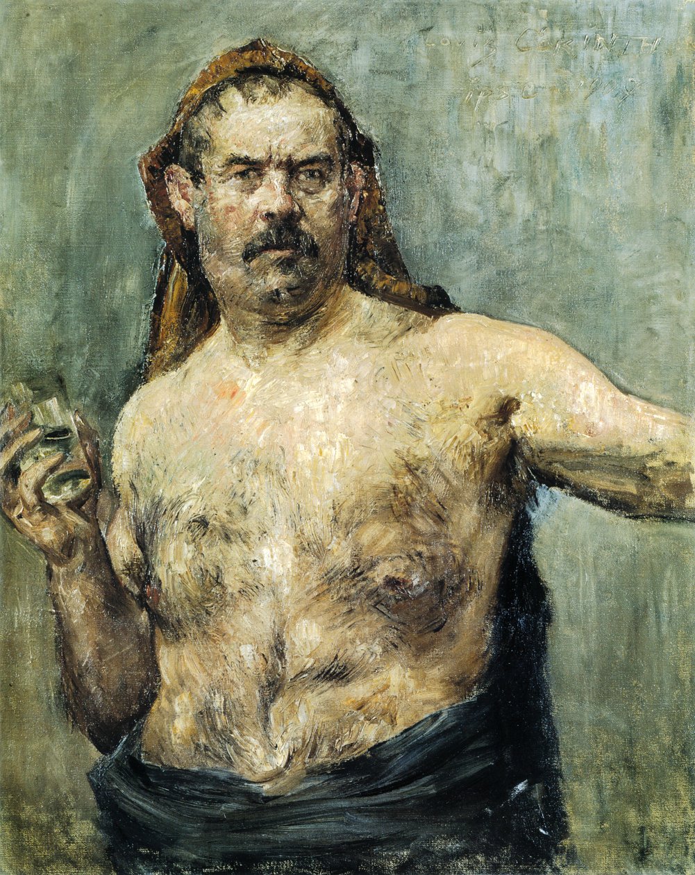 Camlı Otoportre by Lovis Corinth