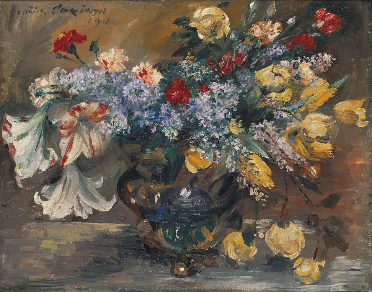 Çiçek Buketi by Lovis (1858-1925) Corinth