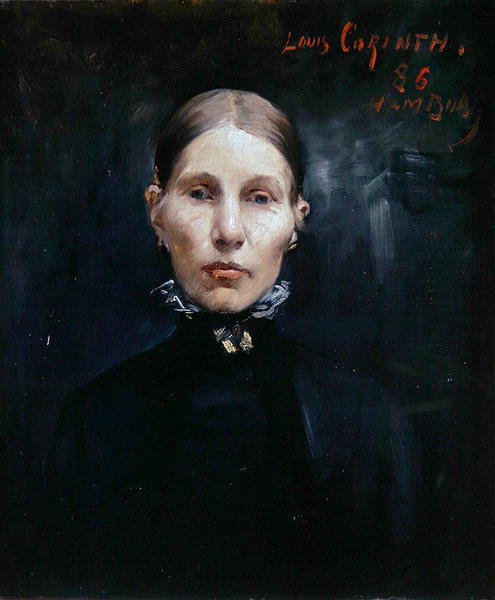 Hamburglu Bir Kadının Portresi by Lovis  Corinth