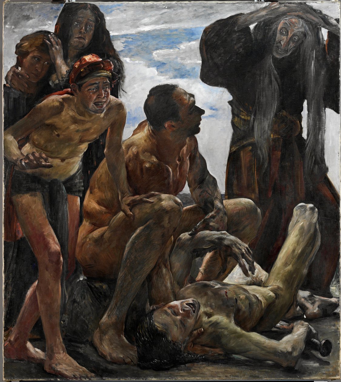 "Le deuil" (Yas) Peinture de Lovis Corinth (1858-1925) - 1908 - Tuval üzerine yağlıboya Dim 192x174 cm Aşağı Saksonya Eyalet Müzesi, Hannover by Lovis Corinth