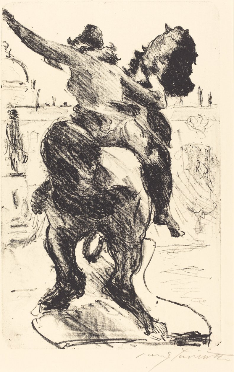 Bir Amazon Heykeli..., 1916. by Lovis Corinth