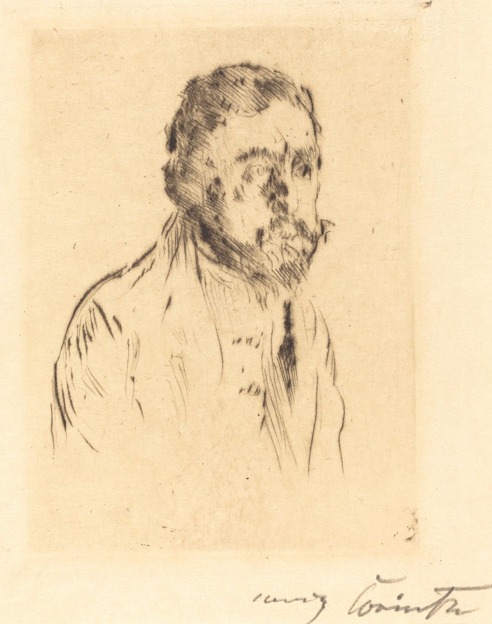 Bildnisstudie H. St. H. St. Portre Çalışması, 1920. by Lovis Corinth
