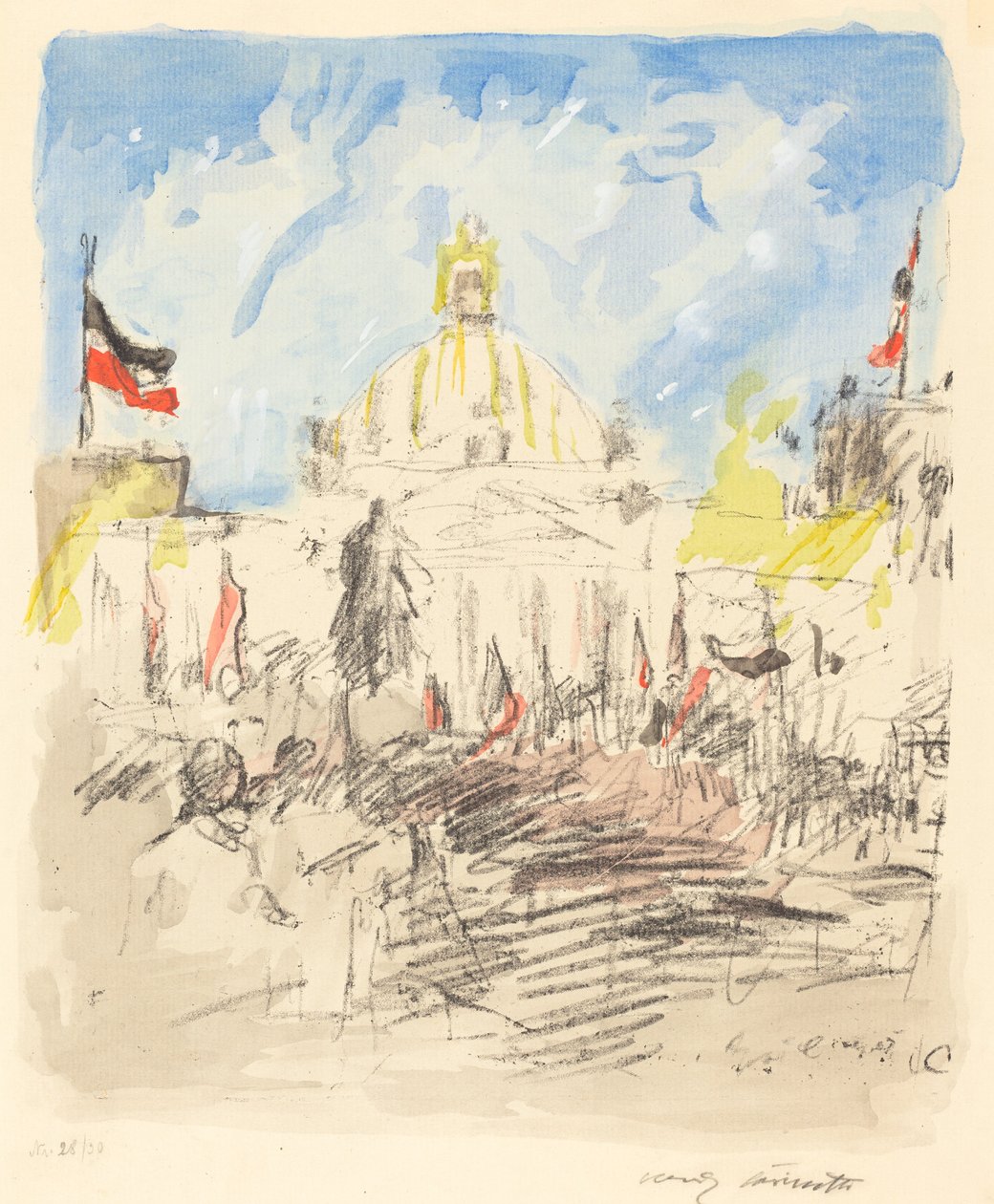 Bismarck için Bismarckfeier Kutlaması, 1915. by Lovis Corinth