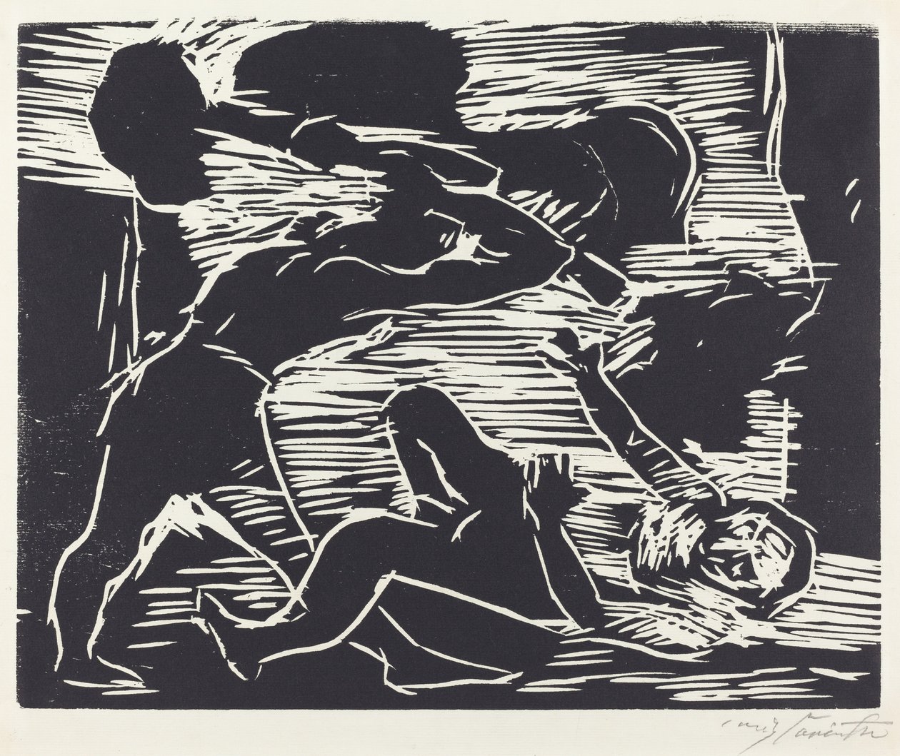 Fratricide (Cain ve Abel) by Lovis Corinth
