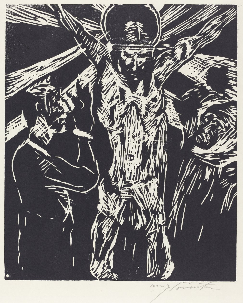 Çarmıha Gerilmiş İsa, 1919. by Lovis Corinth