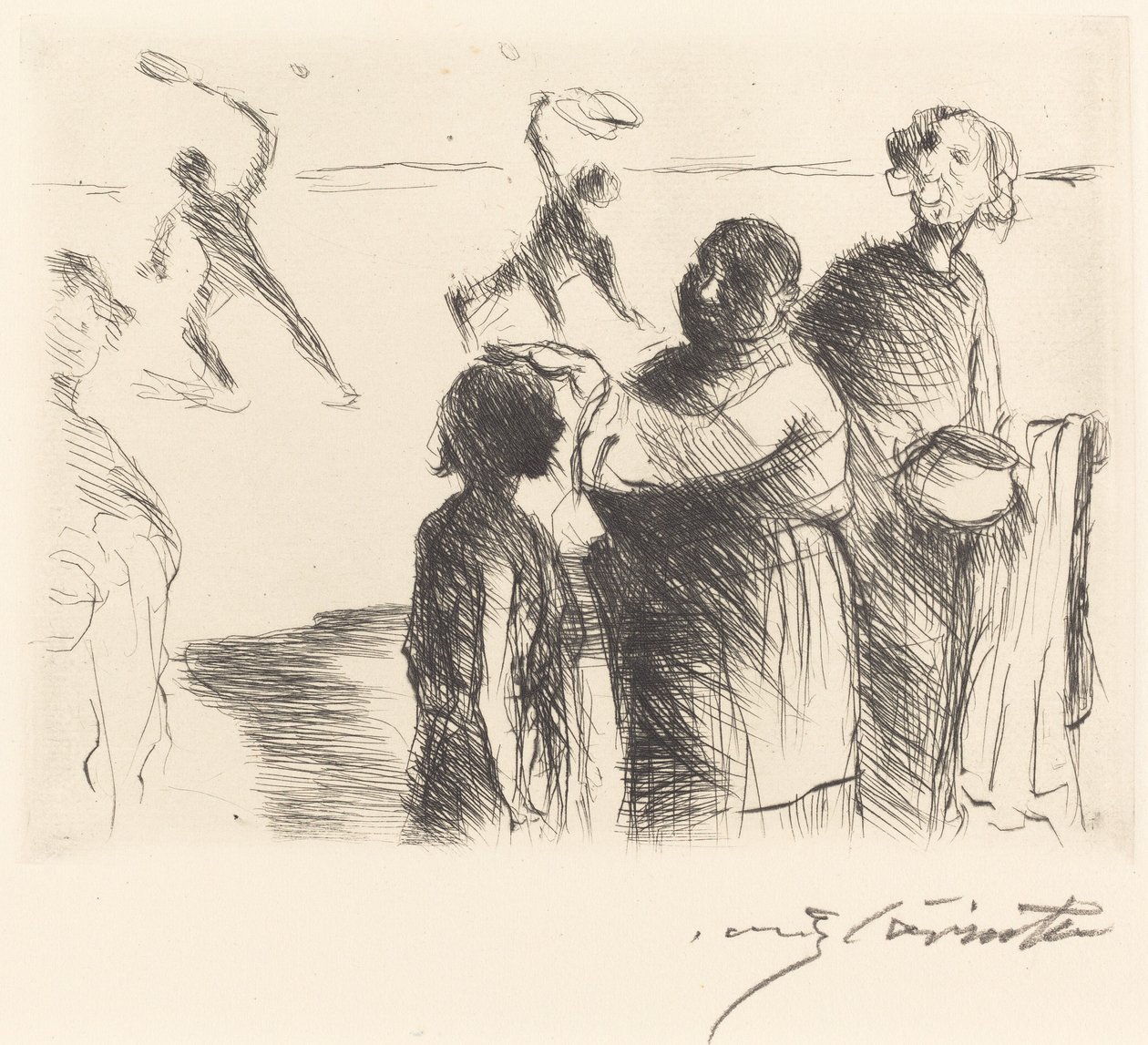 Das Gastmahl des Trimalchio: pl. II (Trimalchio Ziyafeti: pl. II) by Lovis Corinth