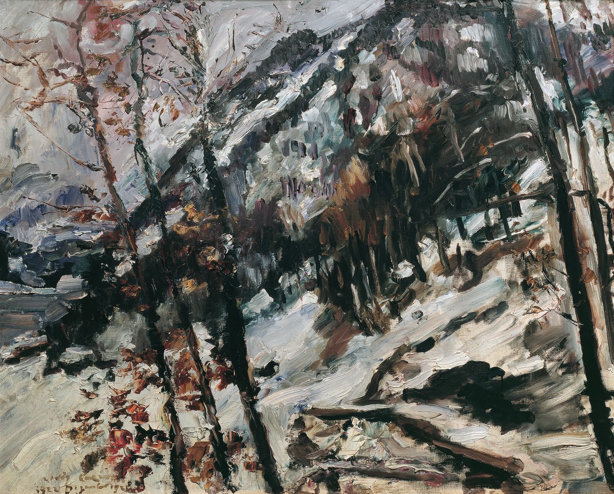 Walchensee'deki Herzogstand karda by Lovis Corinth