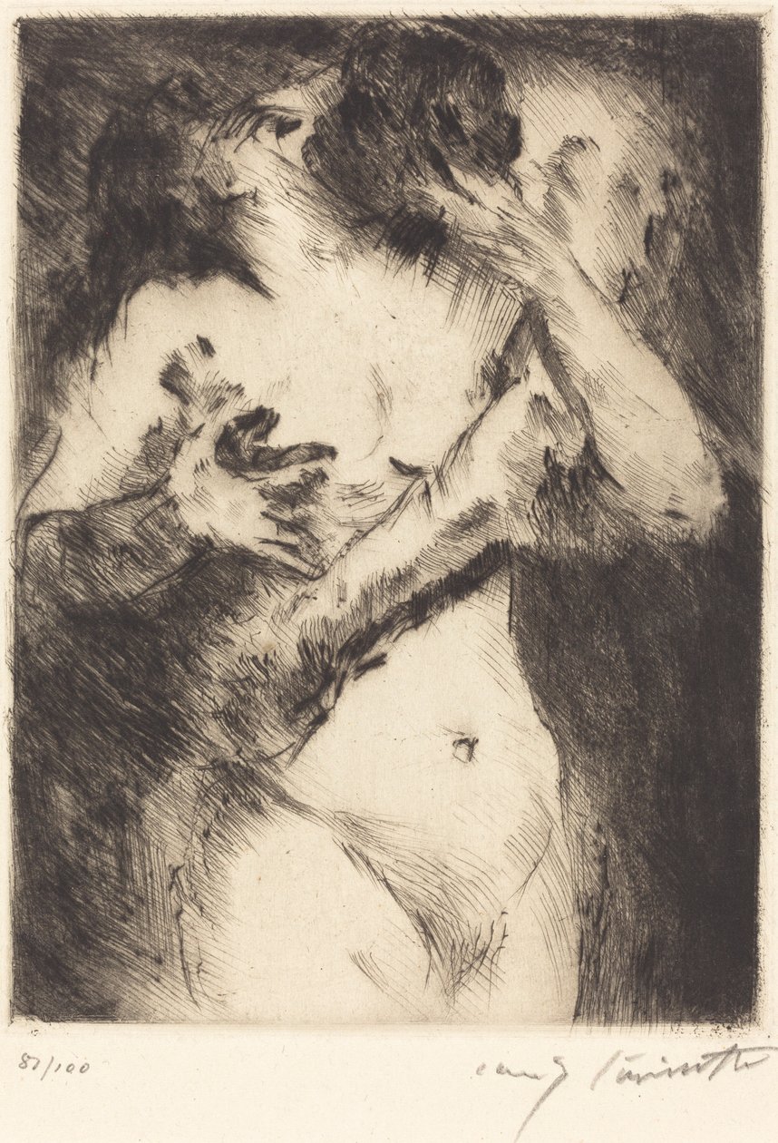 Öpücük Öpücük, 1921. by Lovis Corinth