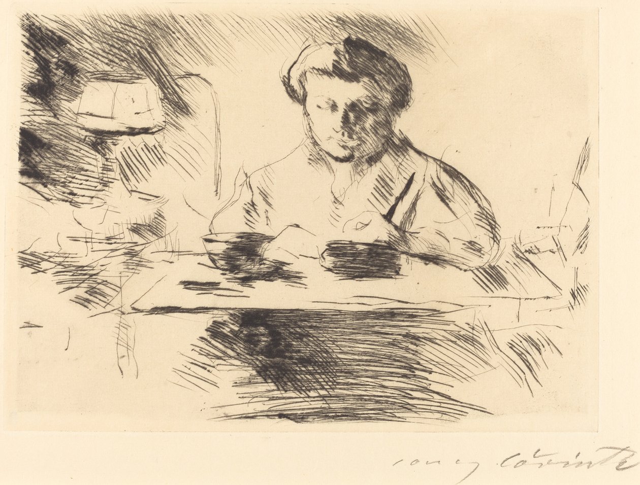 Sanatçının Die Gattin Karısı, 1918. by Lovis Corinth