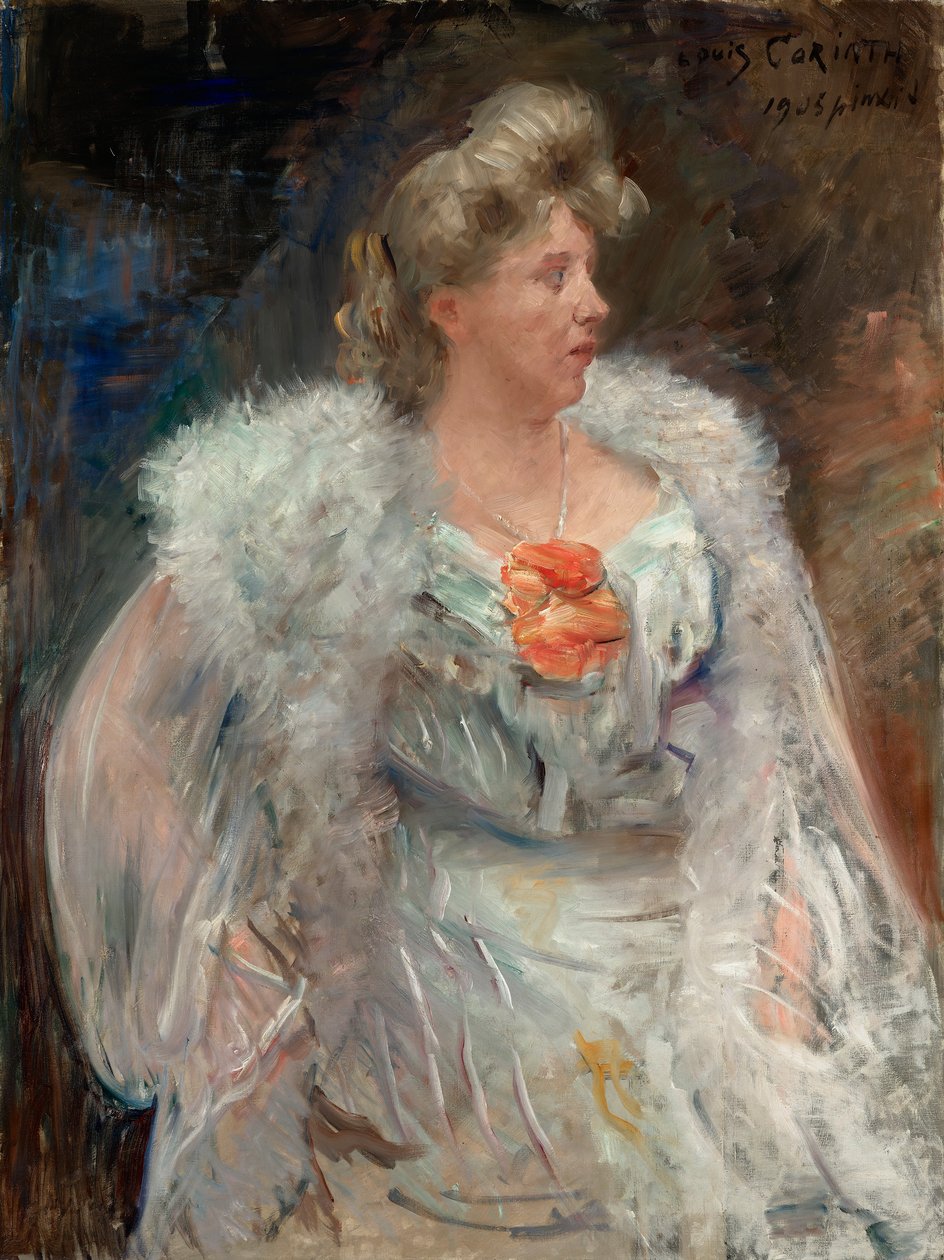 şarkıcı Frieda Halbe by Lovis Corinth