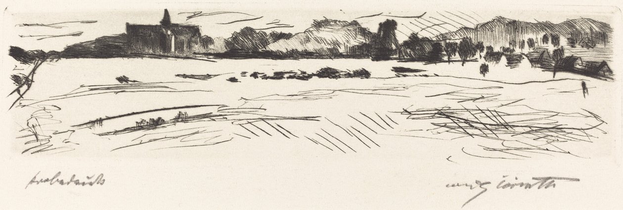 Dunes ile Manzara, 1917. by Lovis Corinth