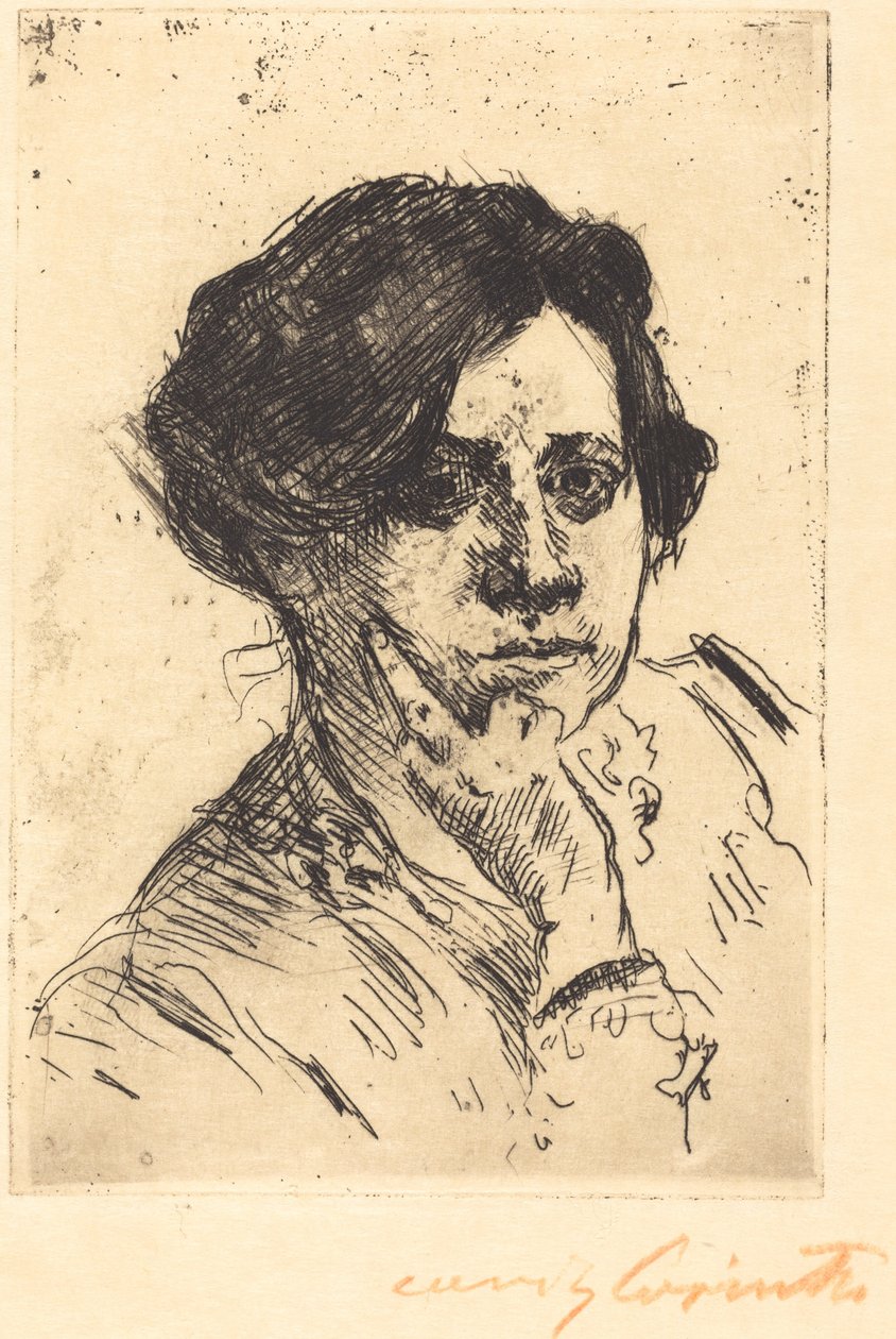 Frauenkopf Kadın Başı, 1911. by Lovis Corinth