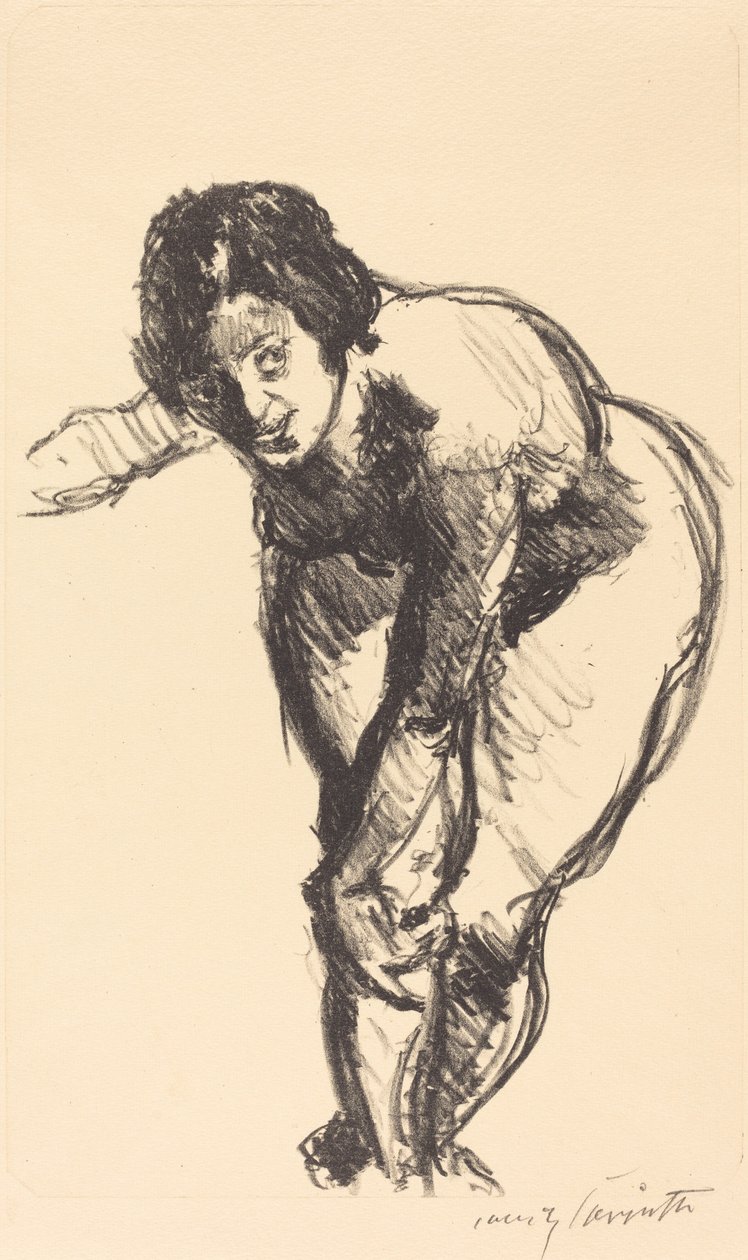 Gebeugter Akt (Çıplak Öne Eğilmiş) by Lovis Corinth