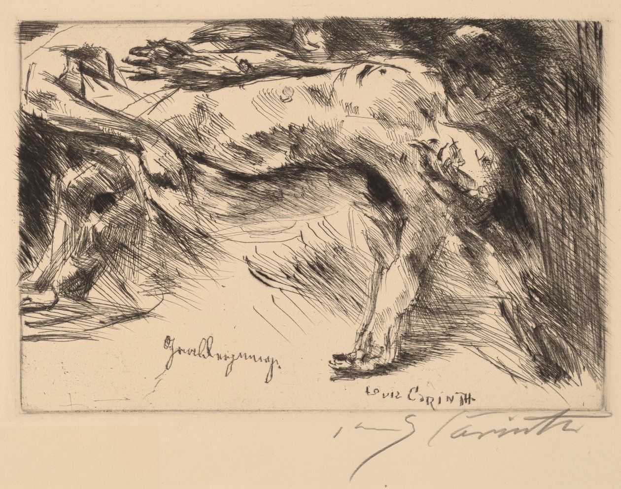 Grablegung (Defin) by Lovis Corinth
