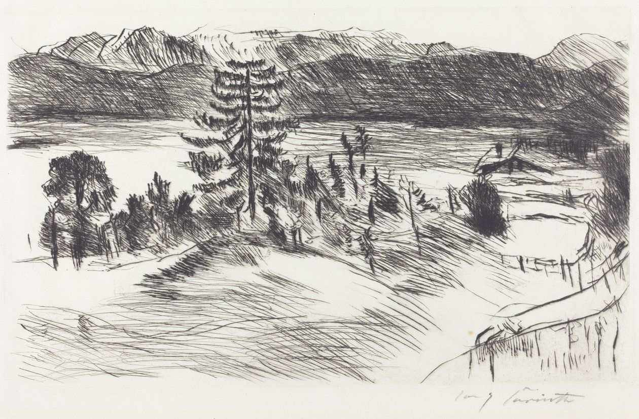 Büyük Walchensee Manzarası Büyük Walchensee Manzarası, 1923. by Lovis Corinth