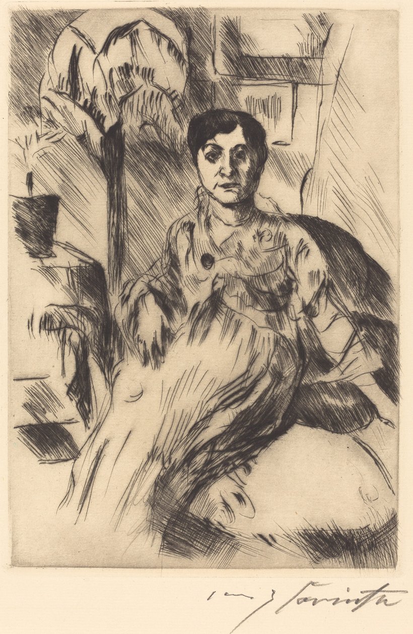 Kadın İç Mekan, Kadın İç Mekan, 1917. by Lovis Corinth